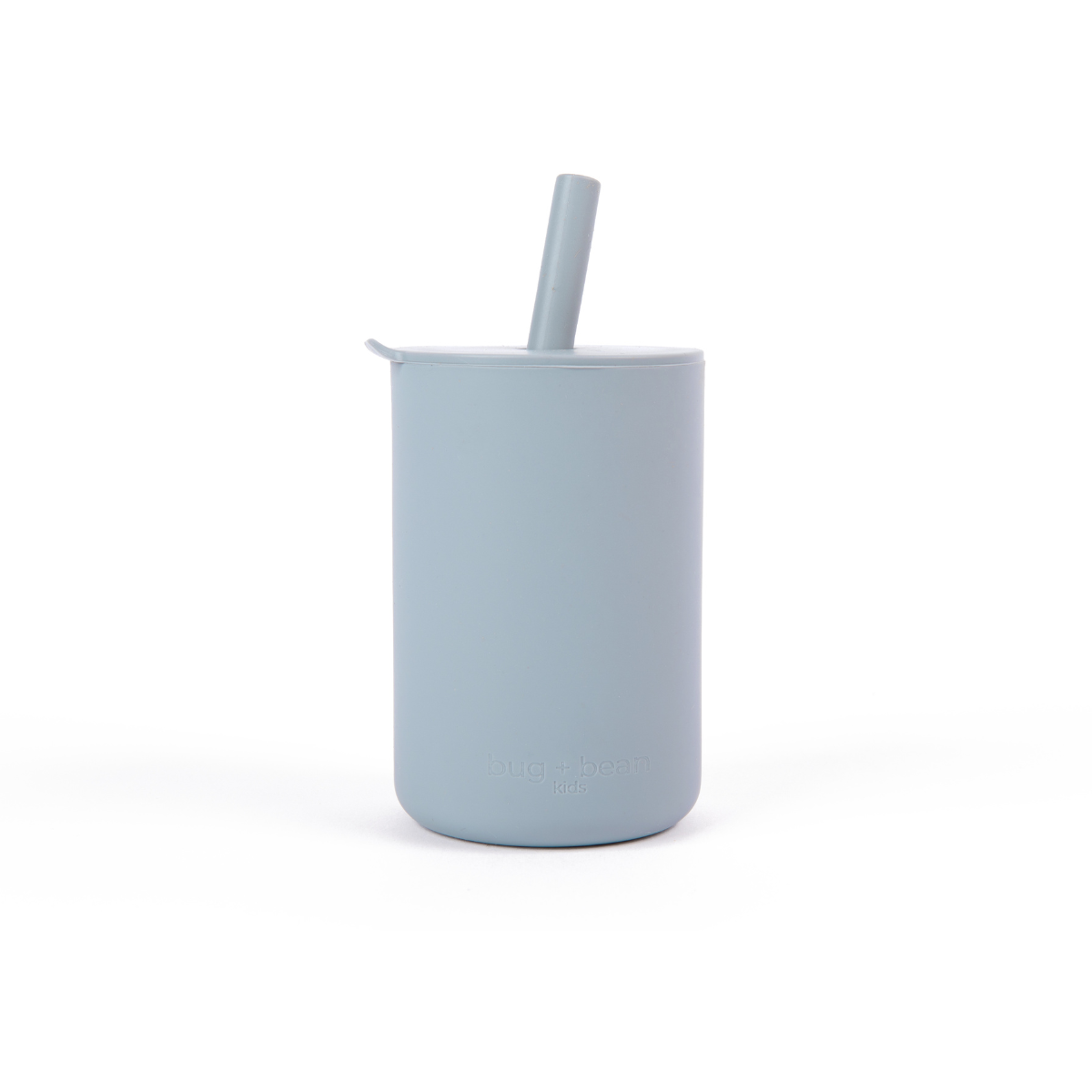 Silicone Cup with Lid + Straw | Cloud