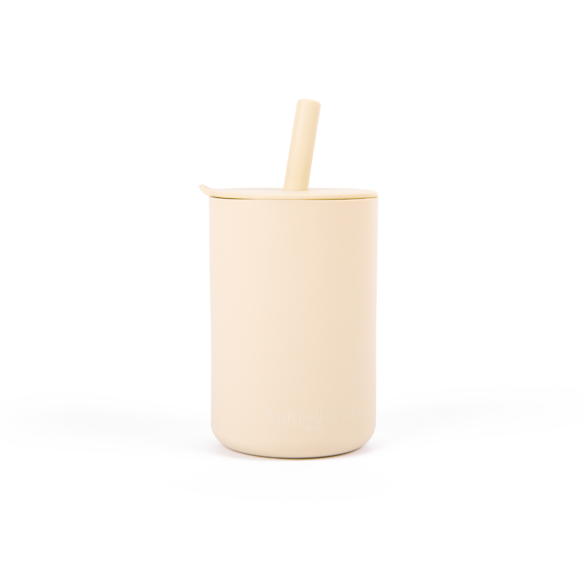 Silicone Cup with Lid + Straw | Sand